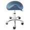 Saloniture Professional Ergonomic Saddle Stool - Adjustable Hydraulic Seat, Rolling Spa Salon, Massage, and Medical Office Chair with Swivel Wheels